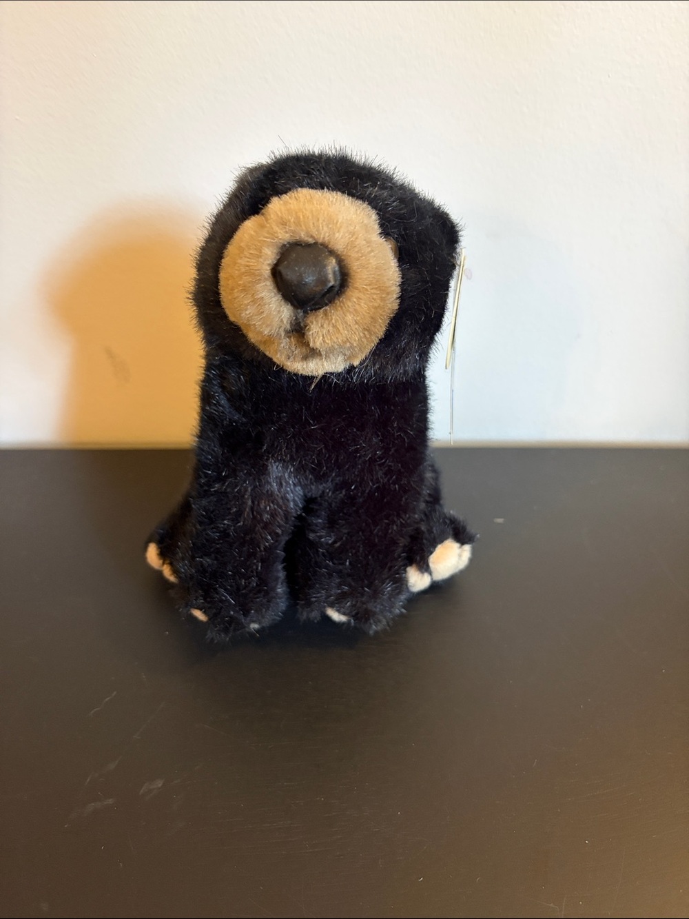 Jaag Black and Tan Plush Bear Stuffed Animal - Cozy Cuddly Toy NWT